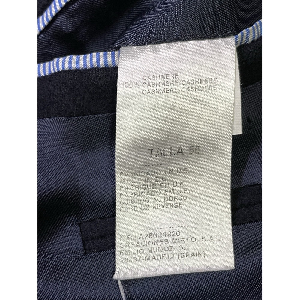 Mirto 1956 Men's Deep Navy Blazer Jacket Loro Piana Cashmere Size 44 Length 29 - Picture 7 of 14